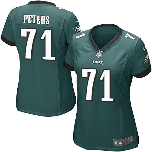 Women's Game Jason Peters Nike Jersey Midnight Green Home - #71 NFL Philadelphia Eagles